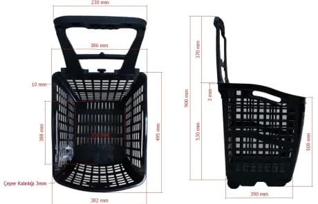 Plastik Market Arabaları ve El Sepeti — görsel 4